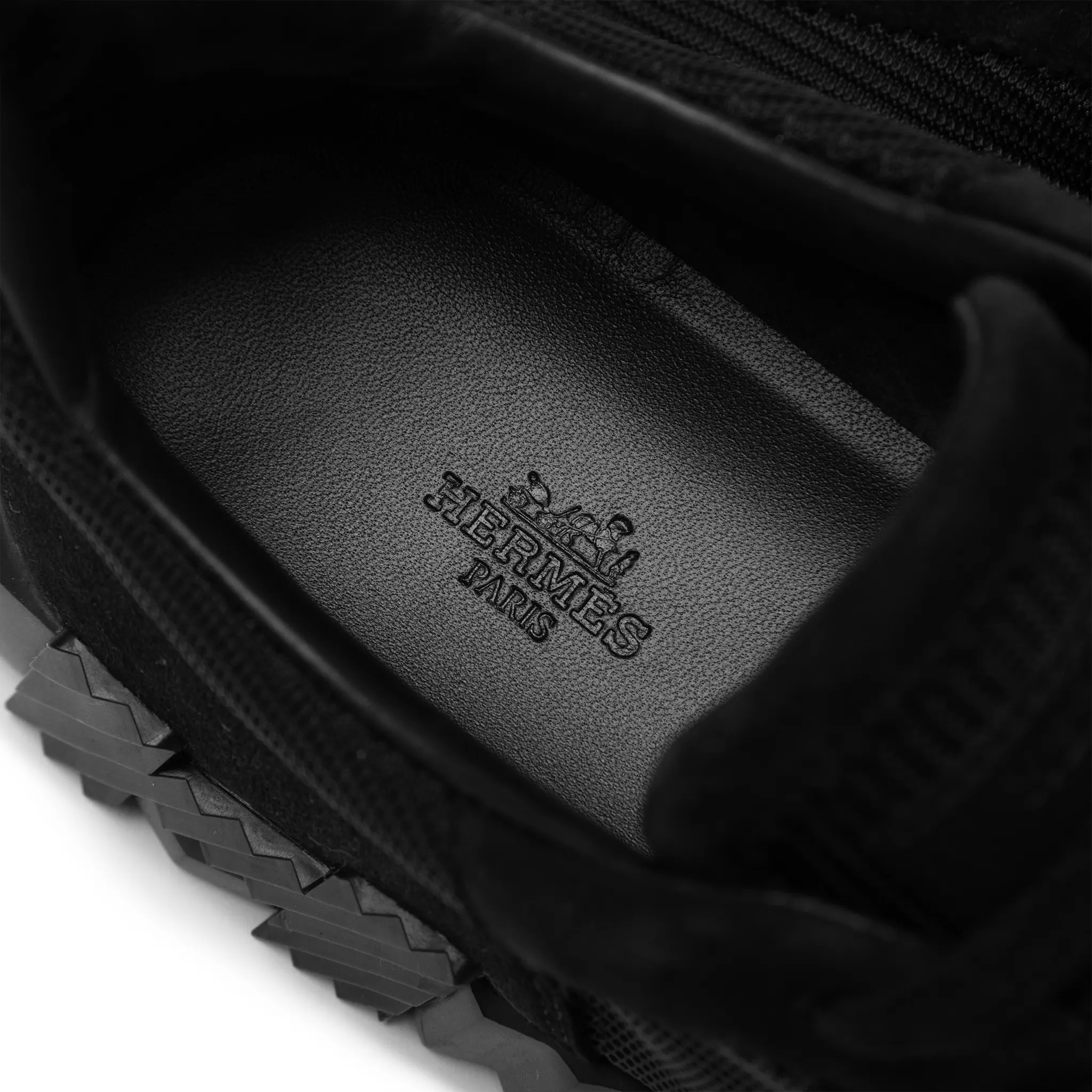 Insole View of Hermès Paris Bouncing Sneaker Triple Black